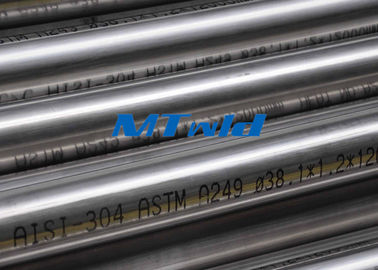 El acero inoxidable del cambiador de calor soldó con autógena la tubería ASTM A270/A249 para Papermarking